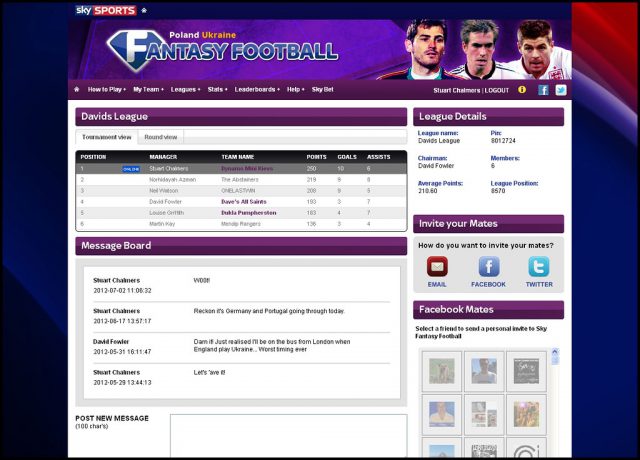 fantasy football website